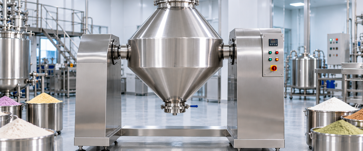 Industrial Blender Machine for Pharmaceutical, Food and Chemical Powder Processing