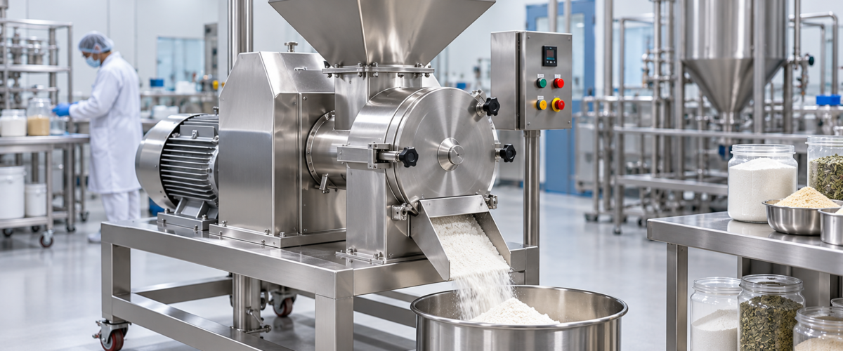 Industrial stainless steel multimill machine for pharmaceutical granulation and powder processing