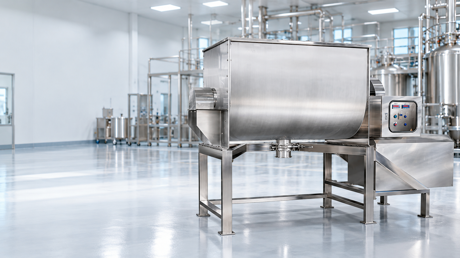 Industrial ribbon blender machine manufacturer in Vadodara for pharmaceutical and powder processing