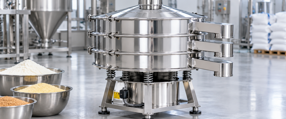 Vibro sifter machine for pharmaceutical and industrial powder screening