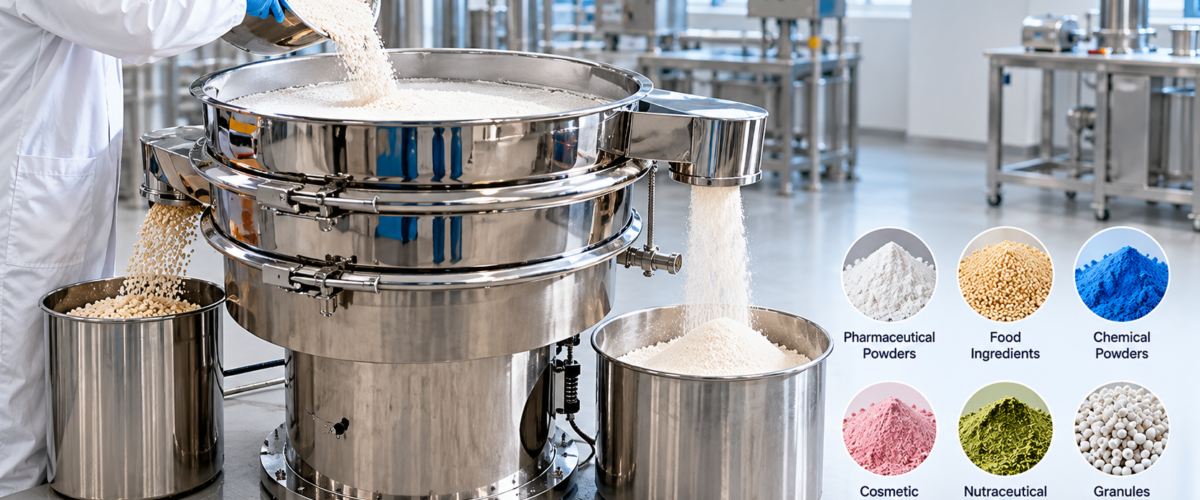 Vibro Sifter Manufacturer for pharmaceutical powder screening