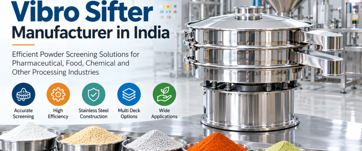 Industrial stainless steel vibro sifter machine for pharmaceutical powder screening Copy Alt Text